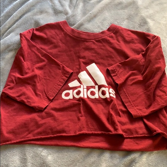 Adidas Cropped Tee - Picture 1 of 5